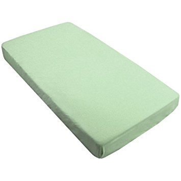 Kushies Fitted Crib Sheet, Green