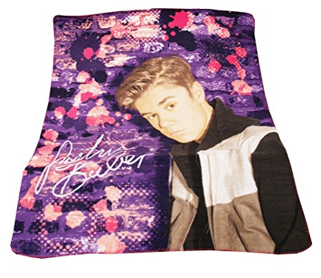Justin Bieber Brix Design Fleece Throw Blanket