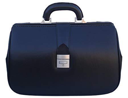 RA Bock Fine Leather Doctor Bag - Medium - Black