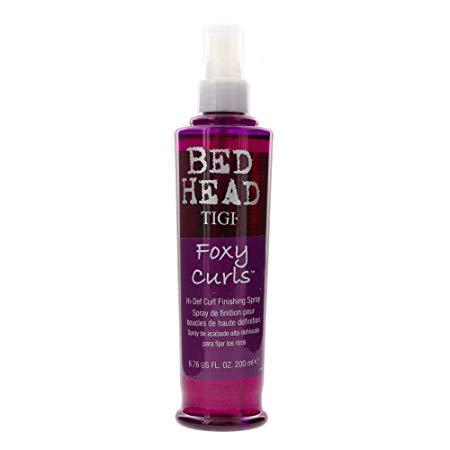 TIGI Bed Head Foxy Curls Hi-Def Curl Spray - Adds Bounce & Shine, Moisturizes & Softens Hair, Fights Frizz, Defines Curls, 6.76 oz (Pack of 1)