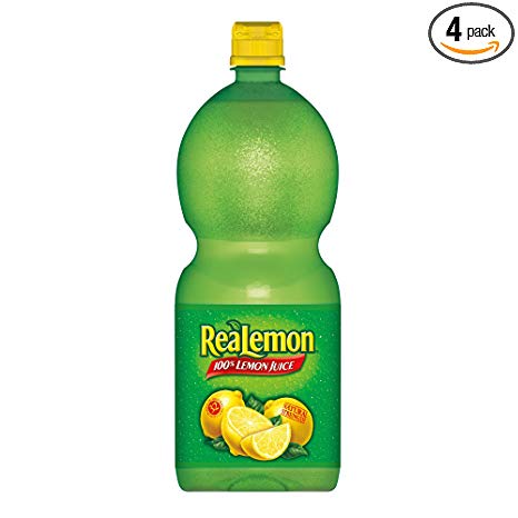 Realemon Lemon Juice, 48-Ounce Bottles (Pack of 4)