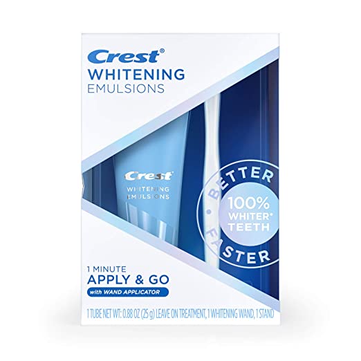 Crest Whitening Emulsions Leave-on Teeth Whitening Treatment With Whitening Wand, 0.88 Oz (25 G), 0.88 ounces