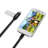 FRiEQ 2 in 1 Micro USB OTG Cable for Samsung Galaxy S6 S4 Note 3 4 Edge HTC Nokia 16ft05mUSB Port will not function while the chargingdata transfer cable is in use