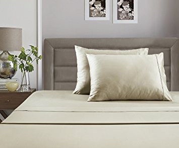 #1 Best Seller Luxury Pima Sheets on Amazon! - Unbelievable Lowest Prices Guaranteed - Record Single Day Blockbuster Sale: Luxury 100% Pima Cotton Solid 350 Thread Count Sheet Set (King, Ivory)