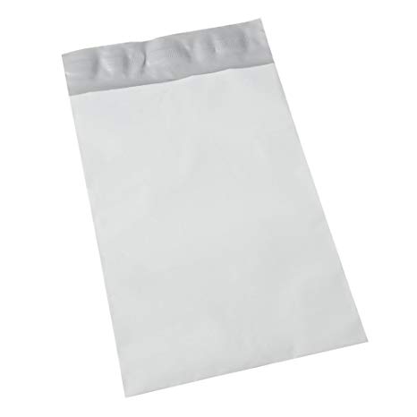 10 EcoSwift 19 x 24 White Poly Mailers Size #8 Self Sealing Bulk Packaging Materials Shipping Supplies Envelopes Bags 19 inches by 24 inches