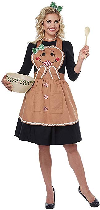 California Costumes Women's Gingerbread Apron - Adult Costume Adult Costume, Tan, One Size