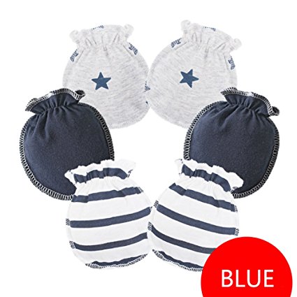 HaloVa Baby Gloves, 0-3 months Newborn Infant Toddler Boys Girls No Scratch Mittens, 100% Cotton, Soft and Comfortable