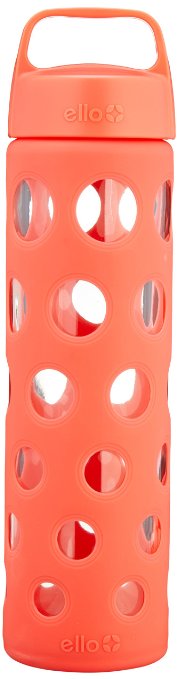 Ello Pure BPA-Free Glass Water Bottle with Lid, 20 oz