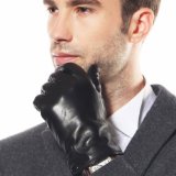 Bestselling Mens Touchscreen Texting Winter Warm Driving Leather Gloves Fleece or Cashmere Lining