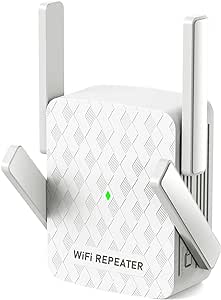 1200M WiFi Extender, Dual Band 5G/2.4GHz, 360° with 4 Antennas Full Coverage WiFi Signal Enhancer, Wireless WiFi Signal Amplifier (Unable to Recognize passwords with Special Characters)