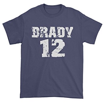 Expression Tees Brady #12 New England Football Mens T-shirt