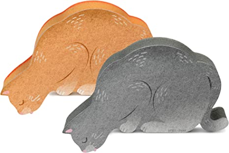 Genuine Fred Kitchen Kittens Sponge, Set of 2, Colors May Vary