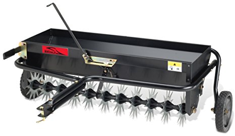 Brinly AS-40BH Tow Behind Combination Aerator Spreader, 40-Inch