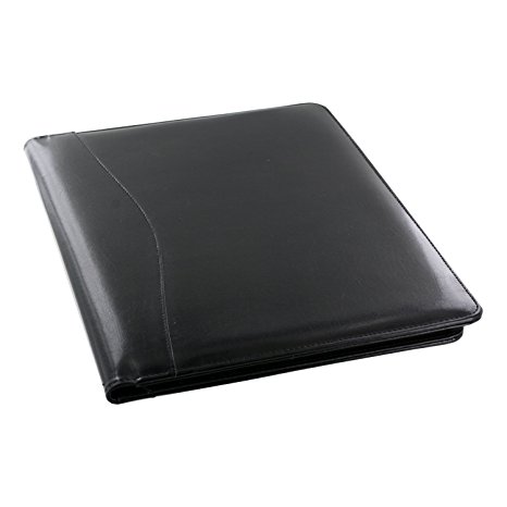 Royce Leather Shiny Leather Writing Portfolio, Writing Pad, Presentation Fold...