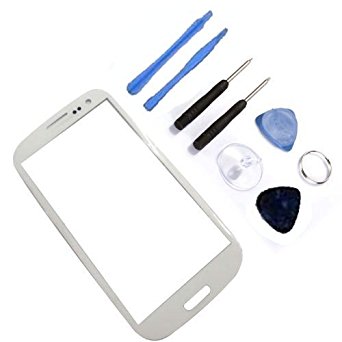 Honbay For Samsung Galaxy S4 SIV i9500 Generic Replacement Front Screen Glass Lens Cover White (LCD screen digitizer is not included)   Tools