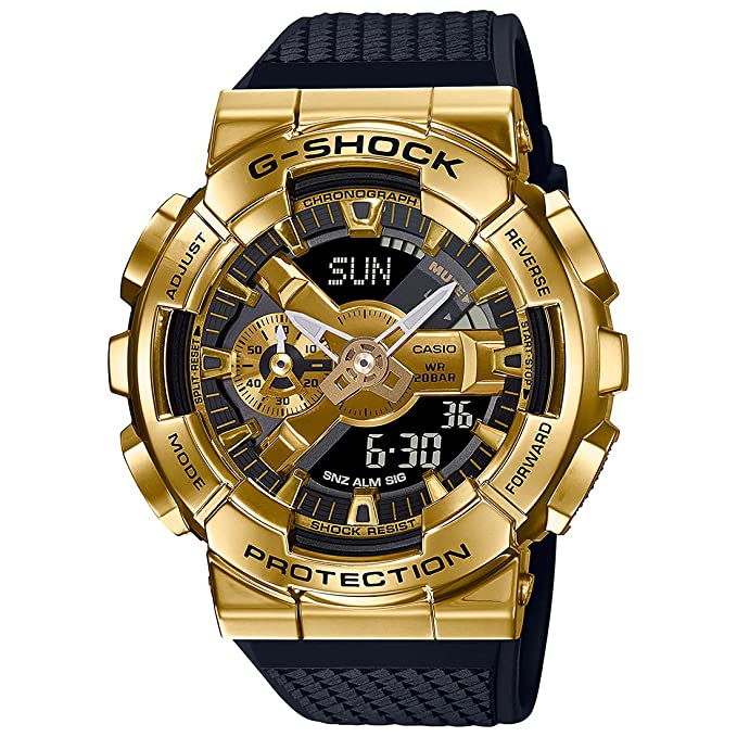 Casio G-Shock Analog-Digital Gold Dial Men's Watch-GM-110G-1A9DR