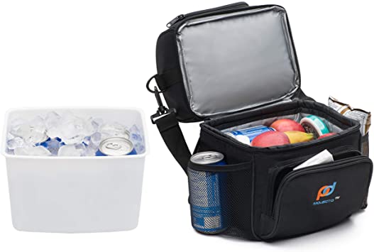 MOJECTO Small Cooler Bag with Leakproof Hard Liner Bucket. Multi-Compartments with Thick Foam Insulation to Store Food, Medicines, Breast Milk Bottles.