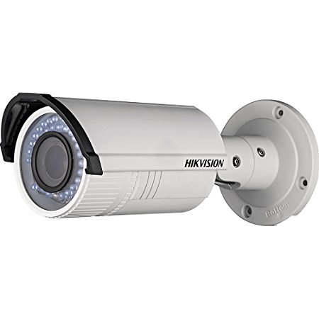 HIKVISION HD Smart 4 Megapixel PoE Bullet IP Outdoor Surveillance Camera, 2.8mm - 12mm Zoom Lens, White (US Version)