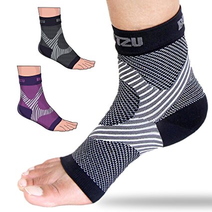 Plantar Fasciitis Socks with Arch Support, BEST 24/7 Foot Care Compression Sleeve, Better than Night Splint, Eases Swelling & Heel Spurs, Ankle Brace Support, Increases Circulation, Relieve Pain Fast
