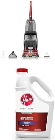 Hoover PowerScrub Deluxe Carpet Cleaner Machine, Upright Shampooer, FH50150NC   Hoover Oxy Deep Cleaning Carpet Shampoo, 116 oz Formula, AH31936