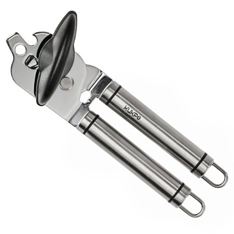 KUKPO Manual Kitchen Can Opener - High Quality Stainless Steel With Large Handle