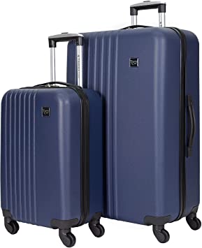 Travelers Club Cosmo Luggage, Navy Blue-2 Piece Set (28"/20")