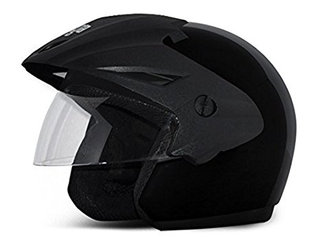 Vega Cruiser CR-W/P-K-M Open Face Helmet (Black, M)