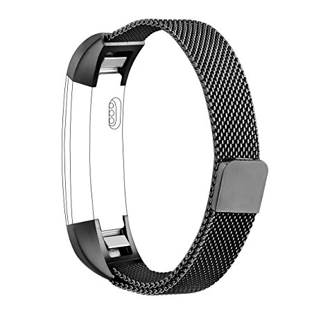 Fitbit Alta HR Bands, Vancle Adjustable Fitbit Alta Accessories Replacement Bands Metal Wristband Band Strap with Magnetic Closure Clasp for Fitbit Alta HR 2017/ Fitbit Alta 2016 (No Tracker)