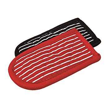 Maximum Temperature Hot Handle Holder, Cotton Stripe Evoio Quilted Pan Handle Sleeve, Glove for BBQ, Cooking, Baking and Kitchen 2-Pack(Striped)