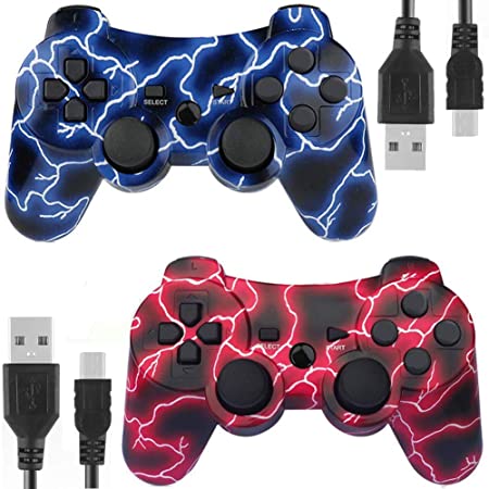 PS3 Controller Wireless for Playstation 3 Dual Shock (RedFlash and BlueFlash)