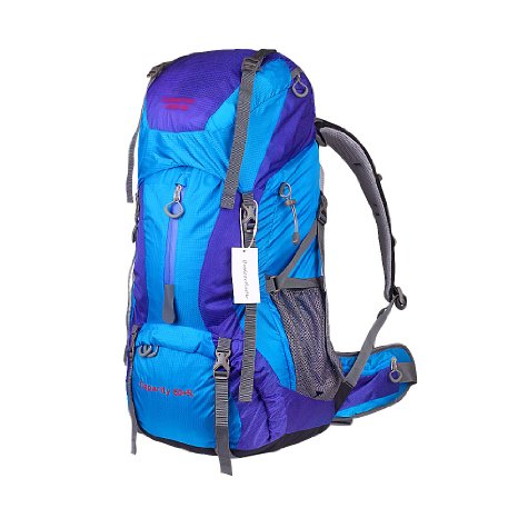 OutdoorMaster Internal Frame Hiking Backpack 60L with Waterproof Cover