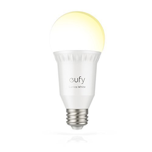 Eufy Lumos Smart Bulb-White, Soft White (2700K), 60W Equivalent, Works With Amazon Alexa & Google Assistant, No Hub Required, Wi-Fi, Dimmable LED Bulb, 9W, E27, 800 Lumens