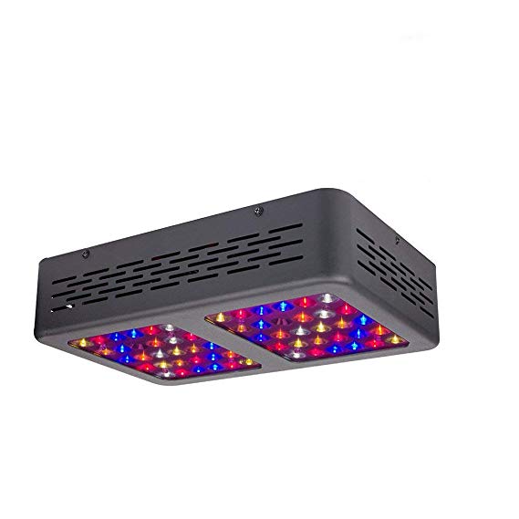 MELONFARM 300W LED Grow Light High Yield Full Spectrum with UV&IR Reflector led Growing Lights with Heatproof Casing and Daisy Chain Function for Hydroponic Indoor Plants Veg and Flower Bloom