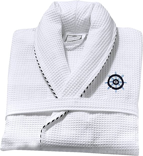 Classic Turkish Towels 100% Cotton Unisex Kimono Waffle Robes for Women and Men