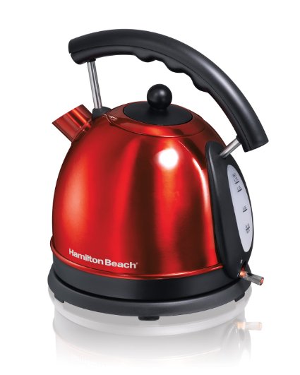 Hamilton Beach 40894C Dome Kettle, Metal Red