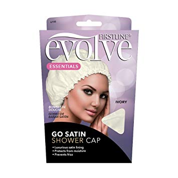 Firstline Evolve Go Satin Shower Cap - Ivory