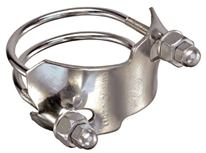 Kuriyama SDBC-SS-2 TigerClamp Stainless Steel Spiral Double Bolt Clamps, 2"