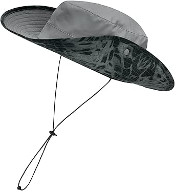 KastKing Shade Trekker Boonie Hat,UPF 50  Protection,Water-Repellent,Adjustable Snap Brim Fishing Hat for Outdoor