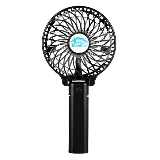 Handheld Fan,EasyAcc Mini USB Portable Foldable Fan - Black