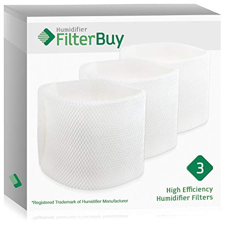 FilterBuy Replacement Humidifier Wick Filters Compatible with Kenmore EF1 14906 & Emerson MAF1 (MAF-1). Compatible Kenmore Part #'s 42-14906, 14906, EF1, MAF1. Pack of 3.