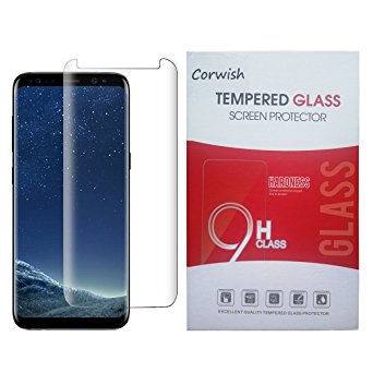 Galaxy S8  Screen Protector , 3D Curved Edge To Edge Case Friendly Full Coverage HD Clear Tempered Glass Protective Cover Film for 8Plus Samsung S8 Plus Phone ( For S 8 , not for S 8 ) (Clear-A)