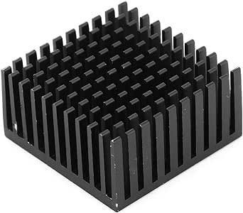 5 Pezzi Dissipatore di Calore in Alluminio 40 X 20 X 40 Mm Radiatore Dissipatore di Calore Ad Aletta per Raffreddamento GPU Chip IC(Nero)