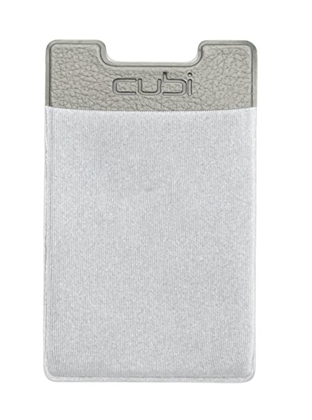 CardNinja Ultra-slim Self Adhesive Credit Card Wallet for Smartphones, Steel Grey