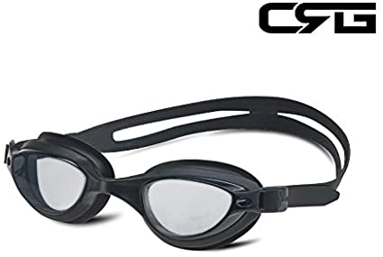 CRG Sports Black UV Protection Anti Fog Adjustable Swim Swimming Goggle Glasses Adult 6900AF-B