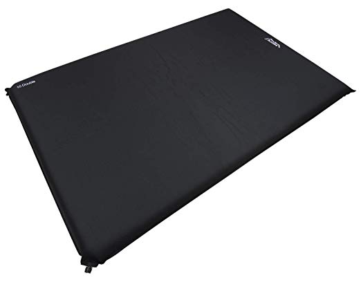 Andes 10cm Double Self Inflating Camping Mat Mattress Camp Bed, 196cm x 128cm, Carry Bag Included