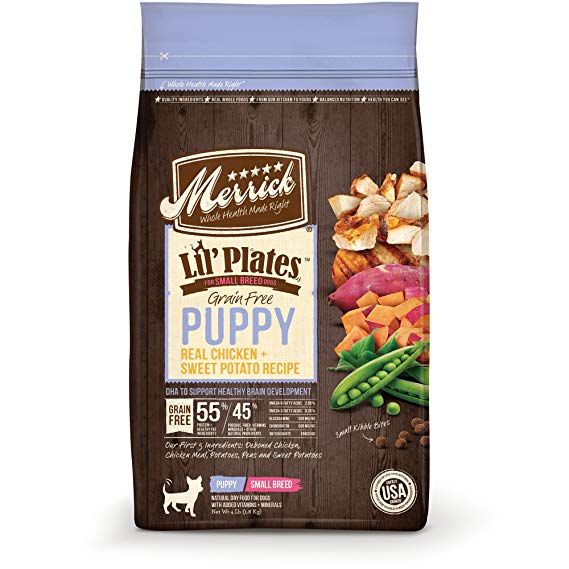 Merrick Lil' Plates Grain Free Real Chicken   Sweet Potato Small Breed Dry Puppy Food