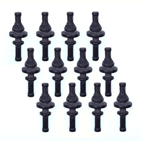 Cosmos ® 12 Pieces Black Rubber PC CPU/Case Fan Mounting Screws Rivets