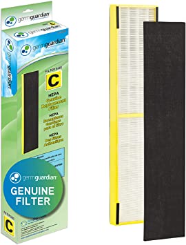 GermGuardian Air Purifier Filter FLT5000 GENUINE HEPA Replacement Filter C for AC5000, AC5000E, AC5250PT, AC5350B, AC5350BCA, AC5350W, AC5300B Germ Guardian Air Purifiers