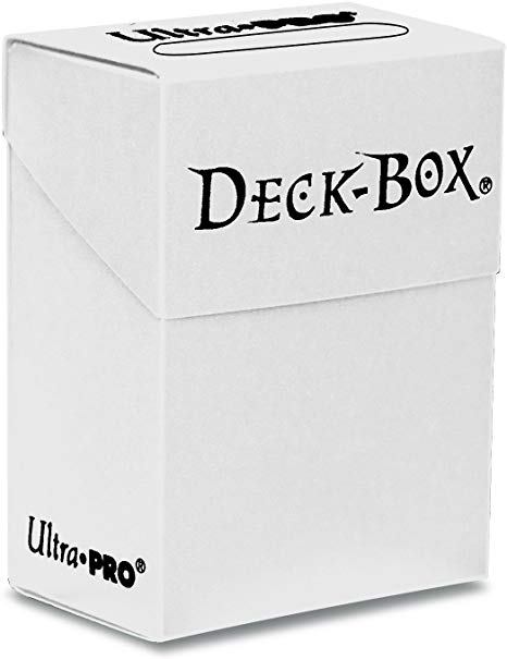 White Deck Box for Trading Cards