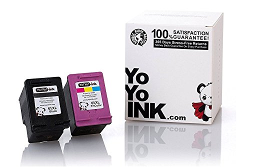 YoYoInk 2 Pack Remanufactured Ink Cartridge Replacement for HP 65 65XL (1 Black, 1 Color) for DeskJet 3755 3758